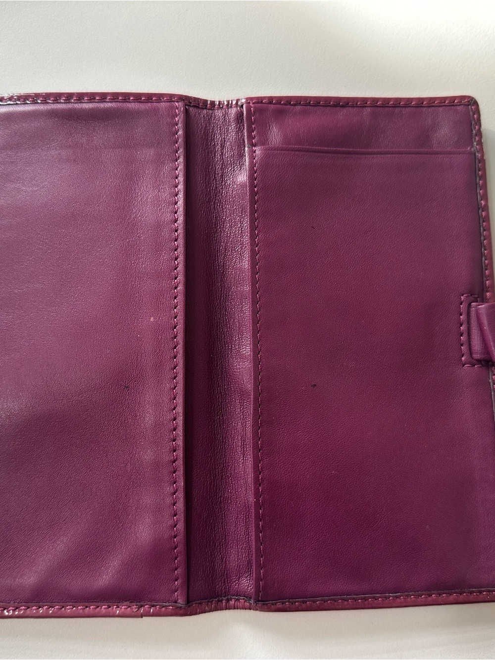 Coach Kristin Large Tri-Fold Wallet – Burgundy / Plum/ OBO - Picture 13 of 15